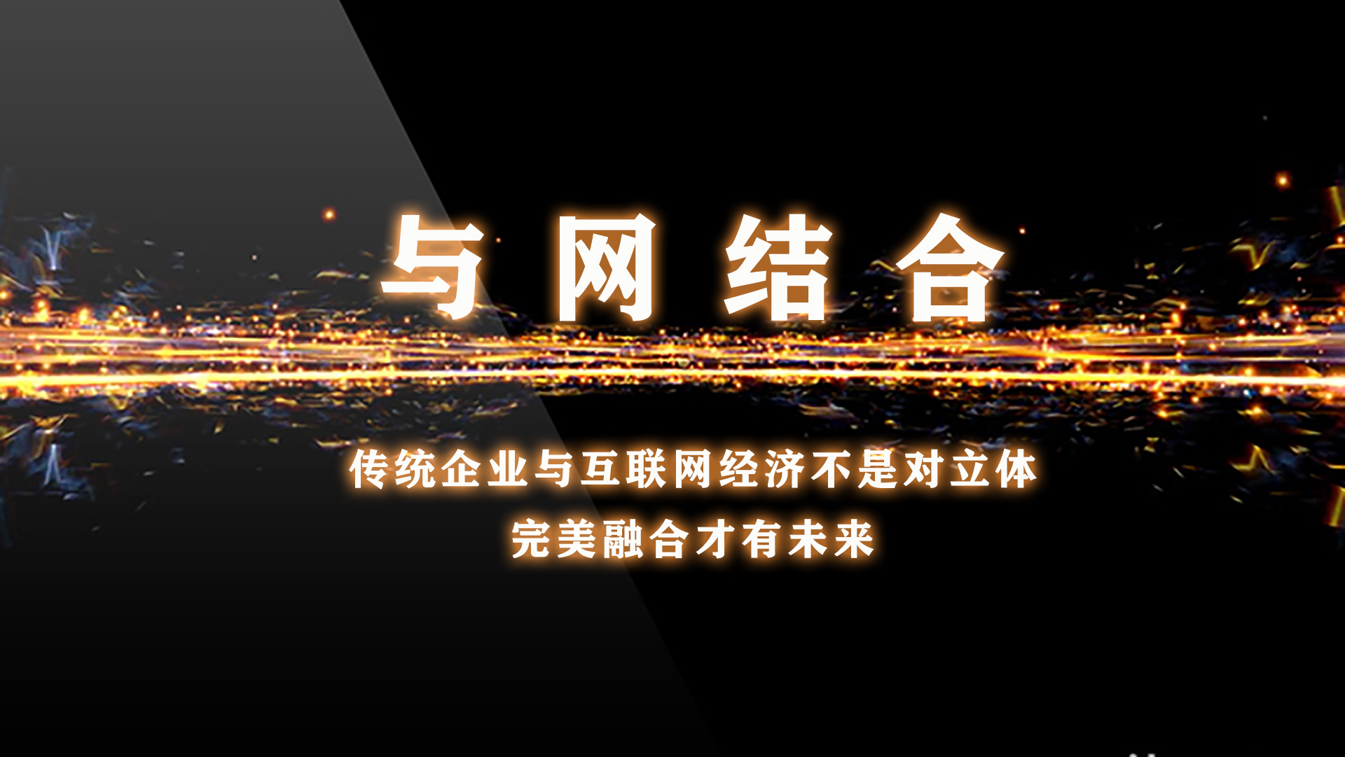 传统企业与互联网经济不是对立体，只有完美融合才有未来